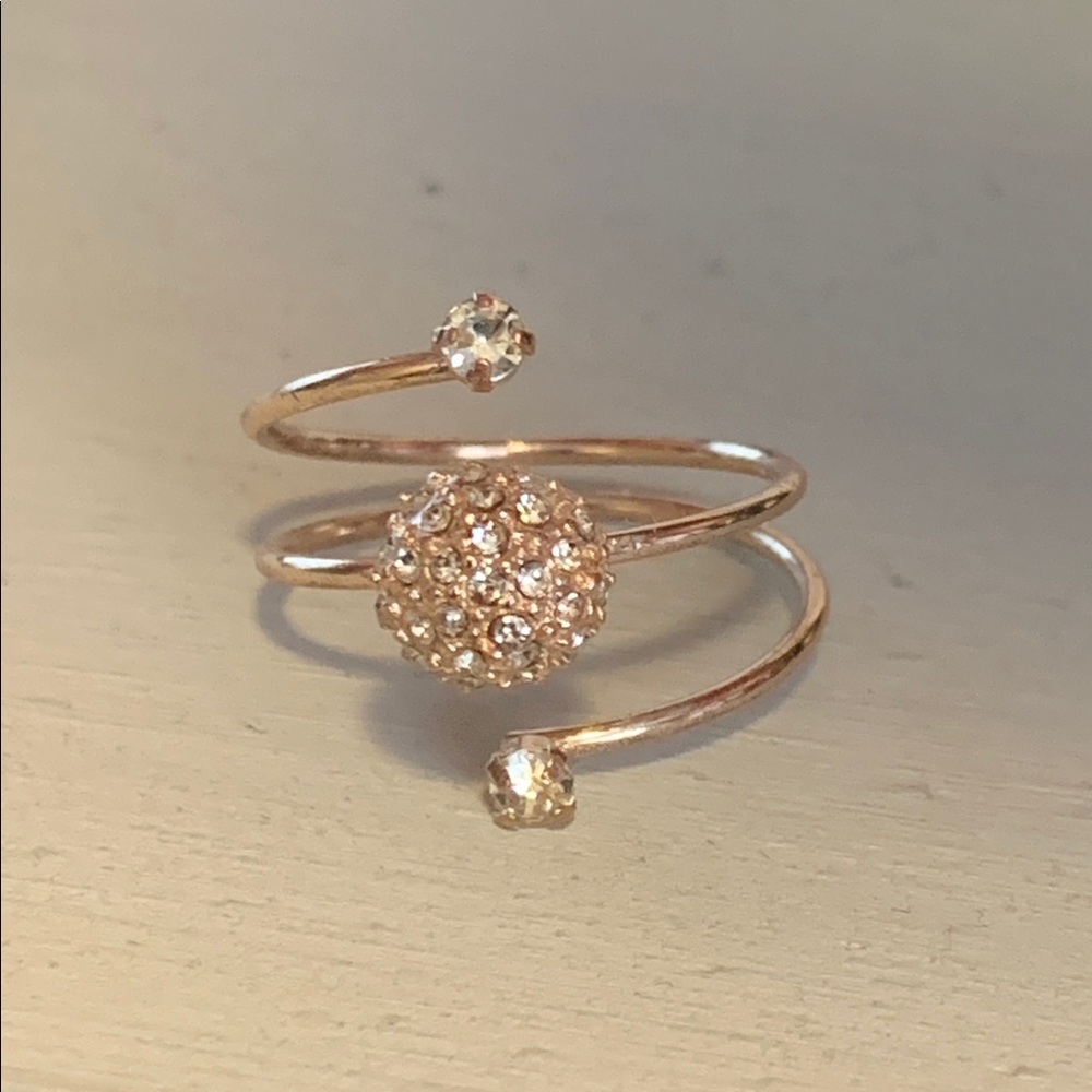 Unique Pink Glitter Ring